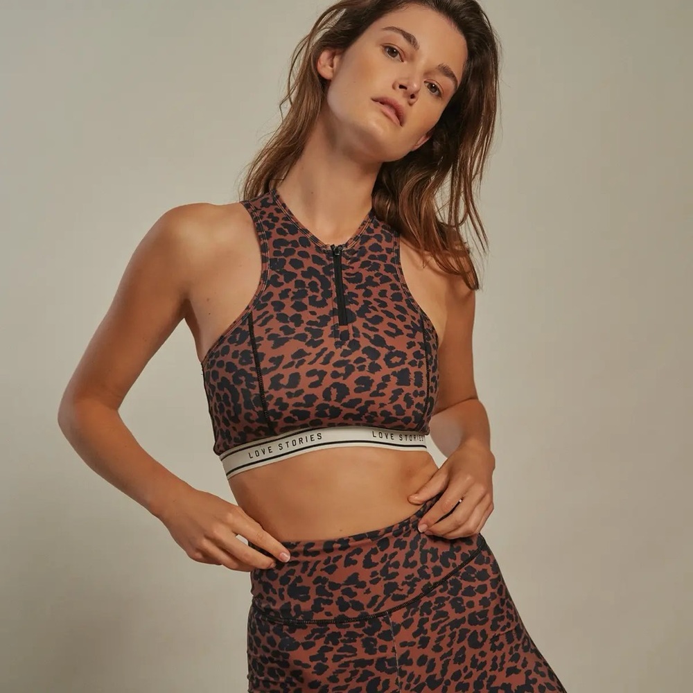Love Stories Liz Leopard Top XS